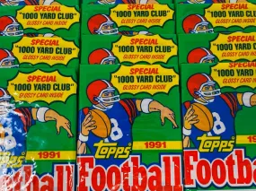 1991 Topps Football Cards Wax Packs