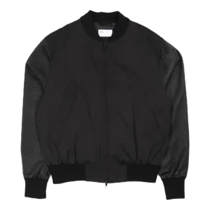 4sd Bomber W/p.leather Sleeves