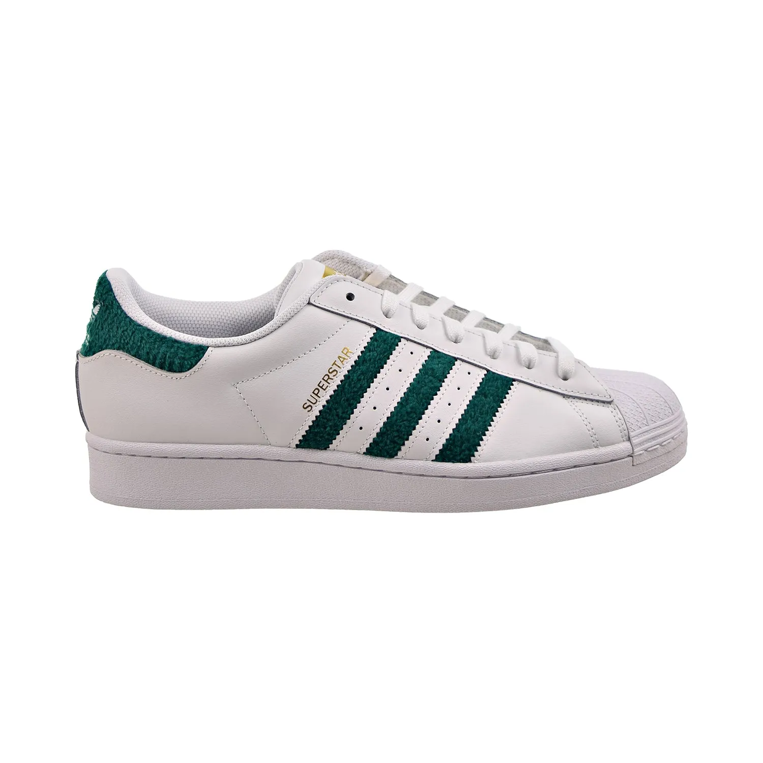 Adidas Superstar Men's Shoes Cloud White-Green-Metallic Gold