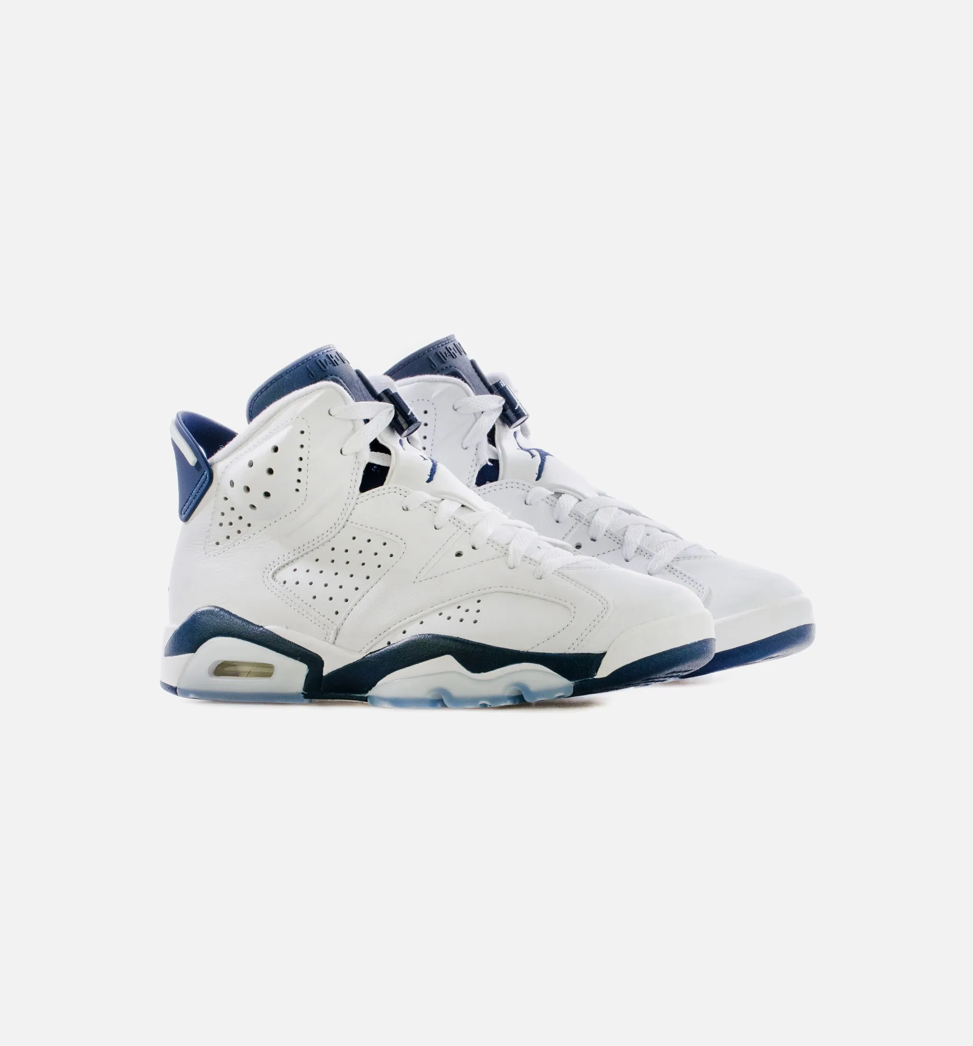 Air Jordan 6 Midnight Navy Mens Lifestyle Shoe - White/Navy Free Shipping