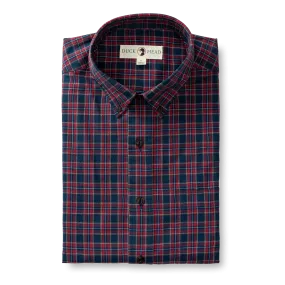 Akins Plaid Cotton Slub Sport Shirt