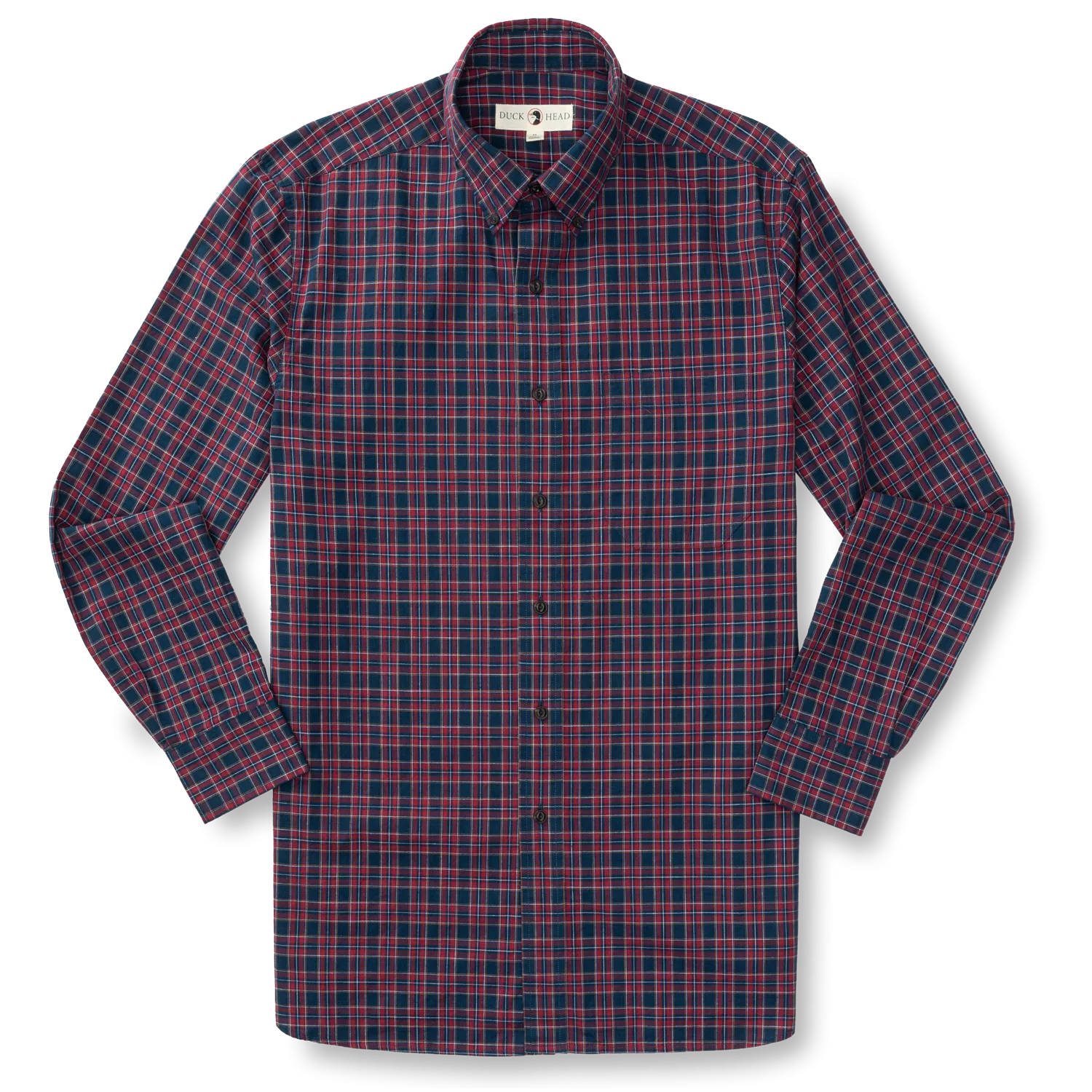 Akins Plaid Cotton Slub Sport Shirt