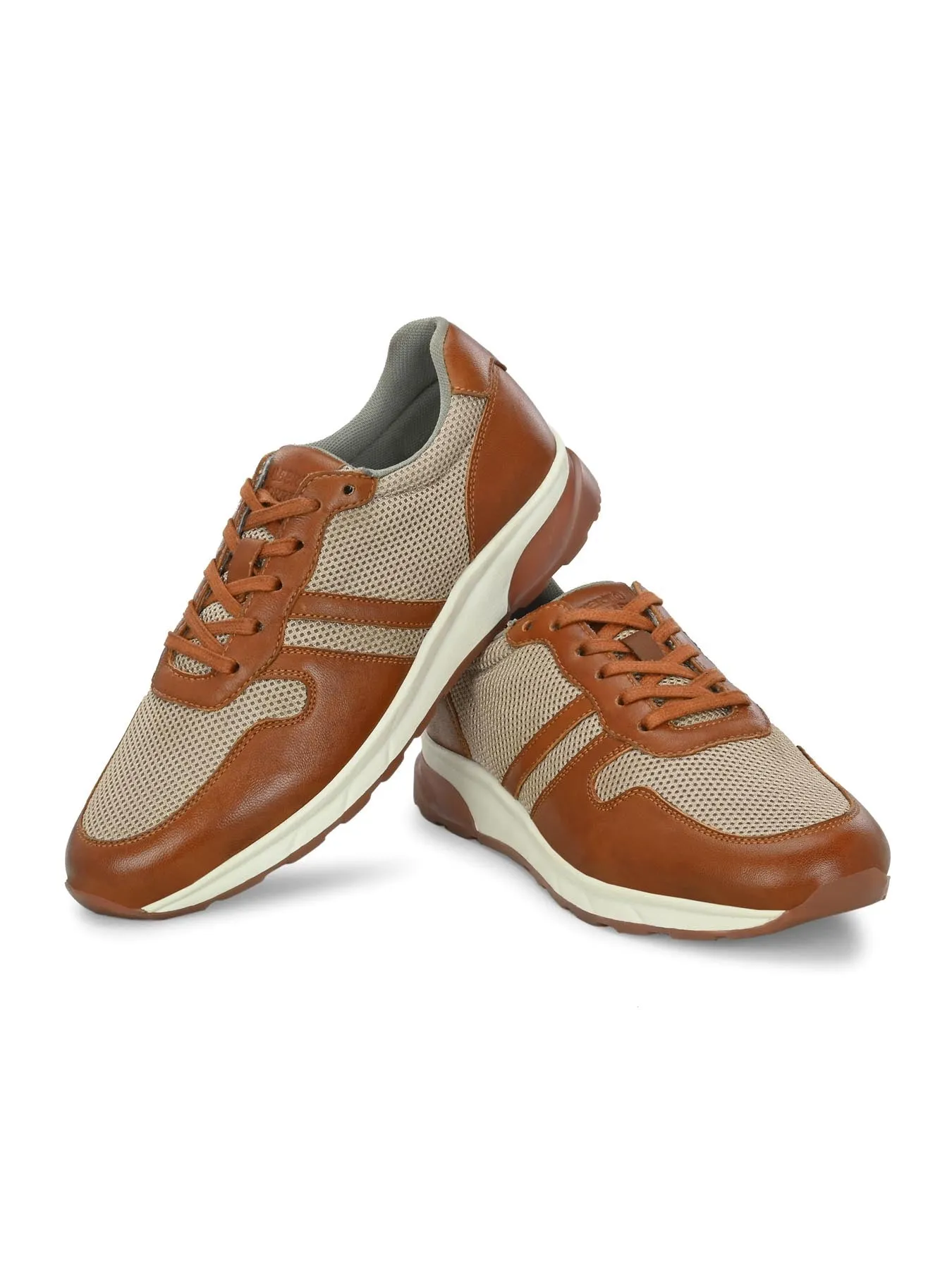 Alberto Torresi Genuine Leather 569 Tan Sneakers