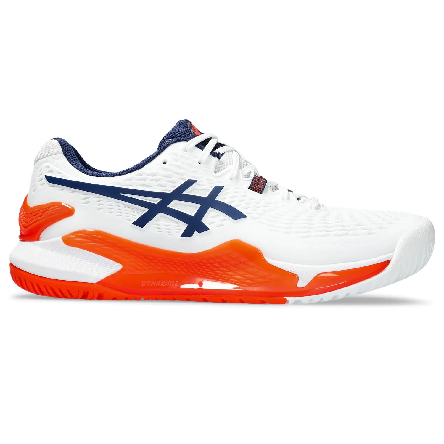 Asics Gel Resolution 9 Men tennis shoes 330.102 White/Blue/Orange