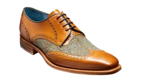 Barker Jackson two-tone Derby - Cedar Calf / Green Tweed