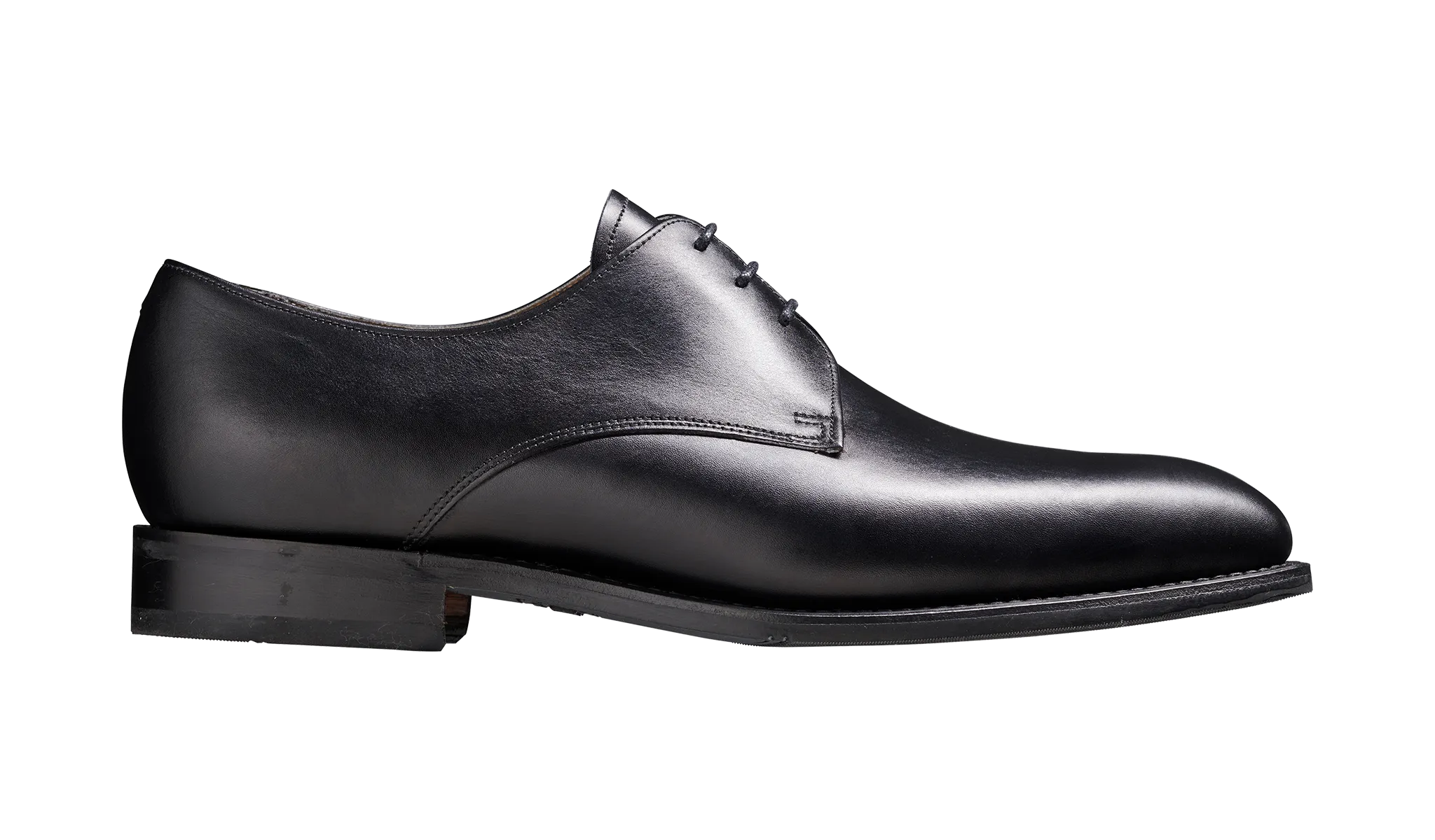 Barker St Austell  Plain fronted Derby Shoe - Black Calf