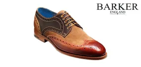 Barker Thompson Derby wingtip - Capuccino / Acorn / Cafe / Snuff