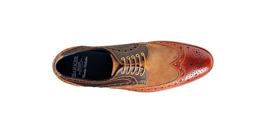 Barker Thompson Derby wingtip - Capuccino / Acorn / Cafe / Snuff