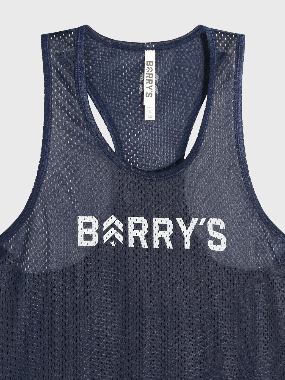 BARRY'S NAVY RELAY MESH TANK