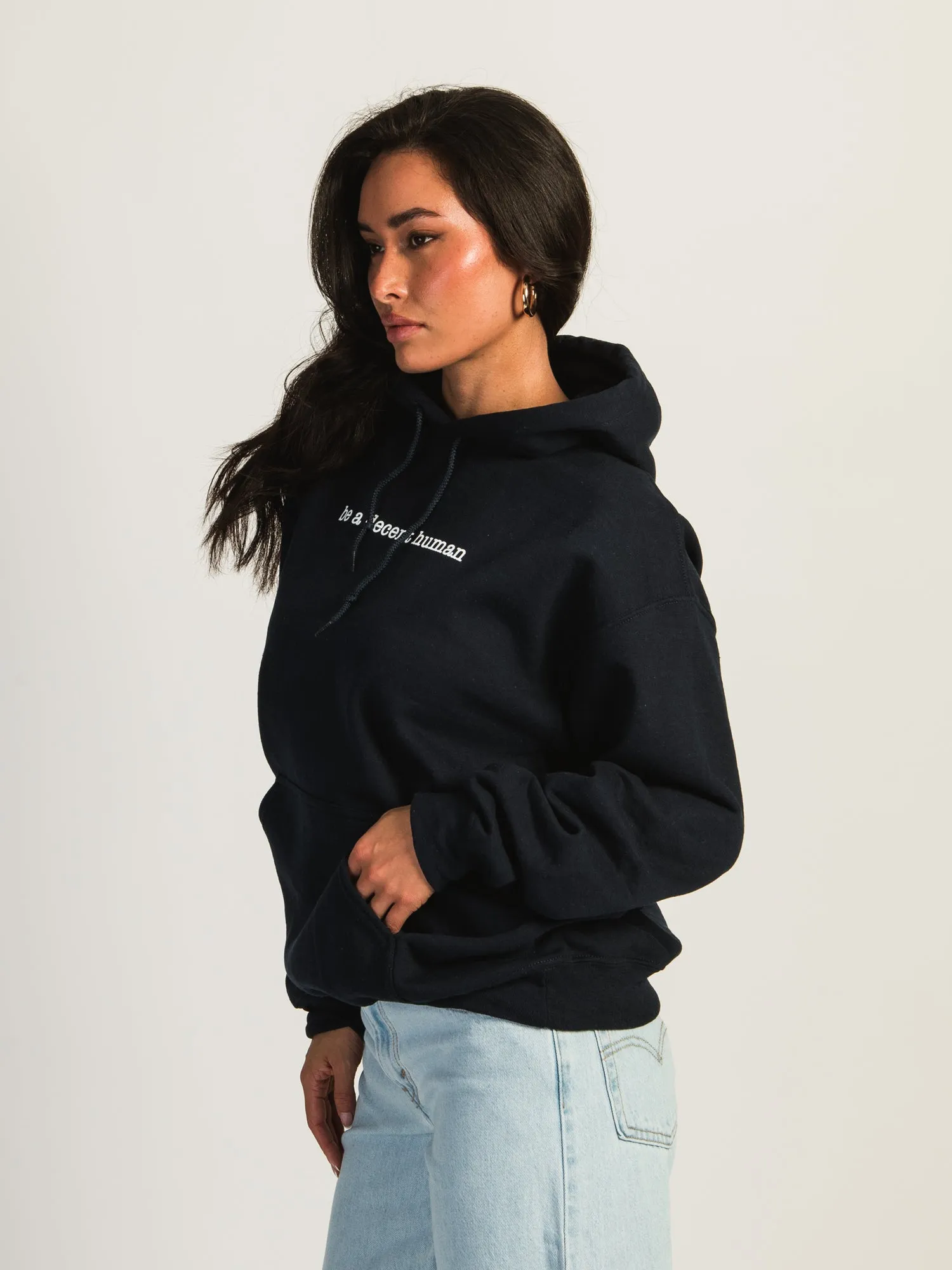 BARSTOOL SPORTS BE A DECENT HUMAN PULLOVER HOODIE