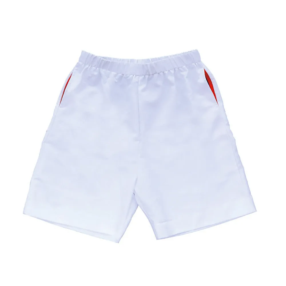 Boys Dri Fit Performance Sport Shorts White