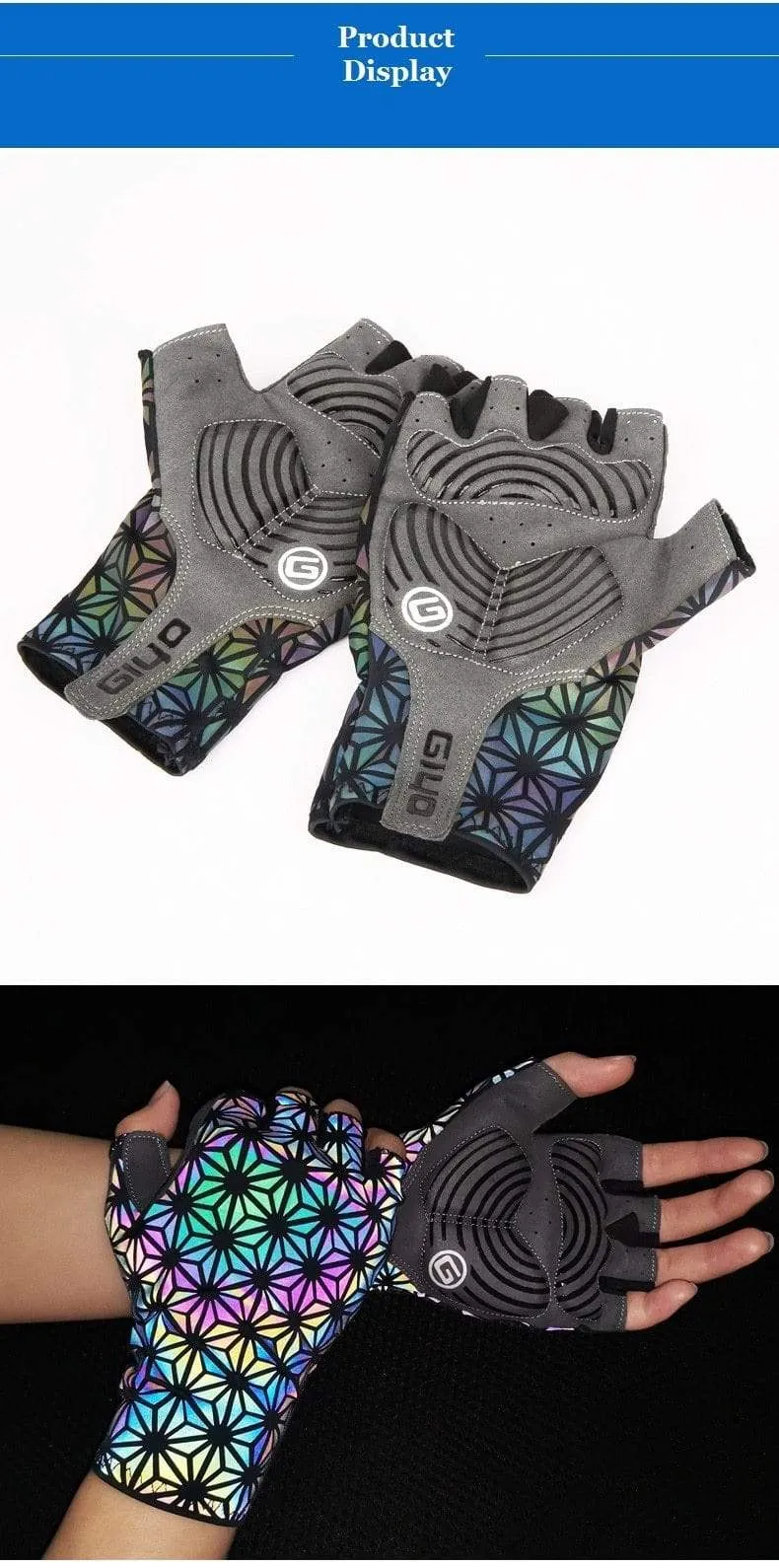 Breaking Wind Cycling Half Finger Gloves Anti-slip Bicycle Mittens Racing Road Bike Glove MTB Biciclet Guantes Ciclismo