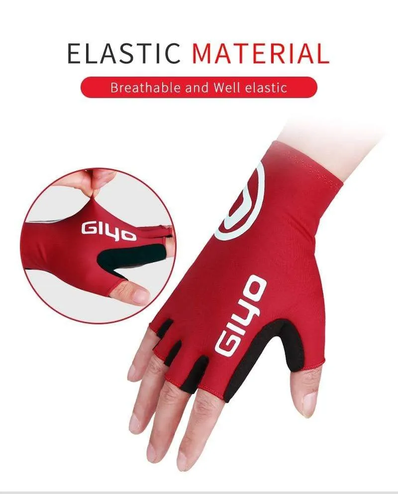 Breaking Wind Cycling Half Finger Gloves Anti-slip Bicycle Mittens Racing Road Bike Glove MTB Biciclet Guantes Ciclismo