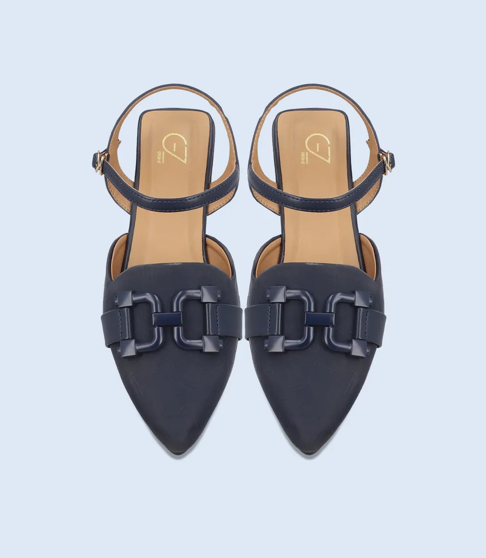 BW8150-NAVY-Women Casual Pumps