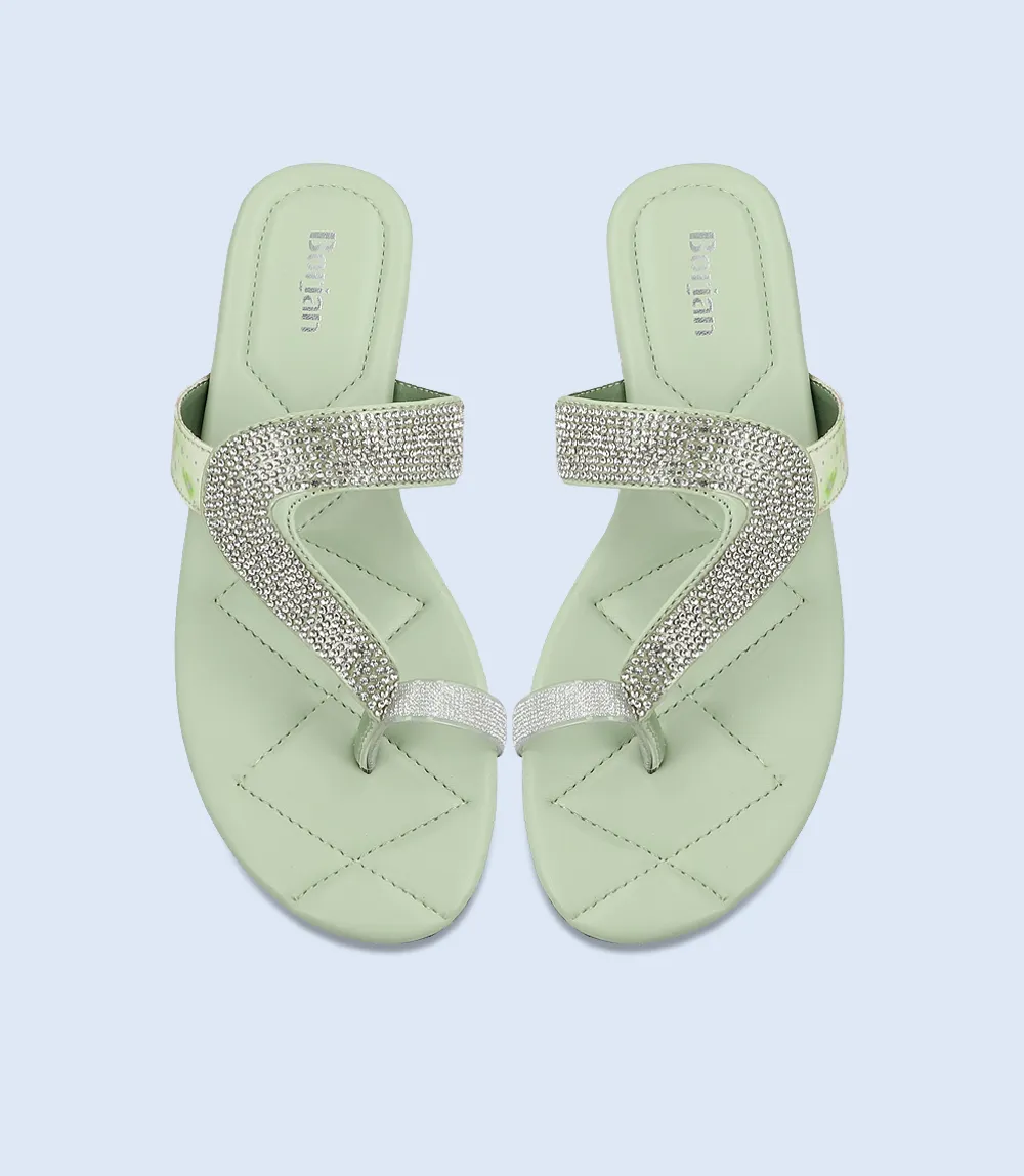 BW9741-Mint green-Women Chappal