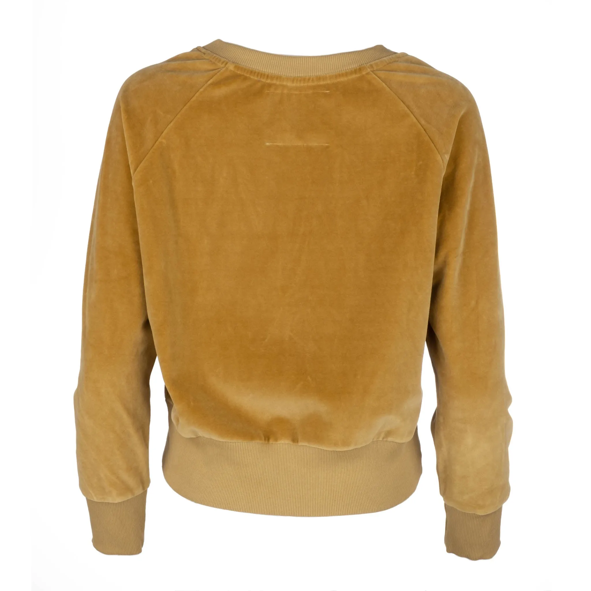 Camel Velour Raglan Sweatshirt