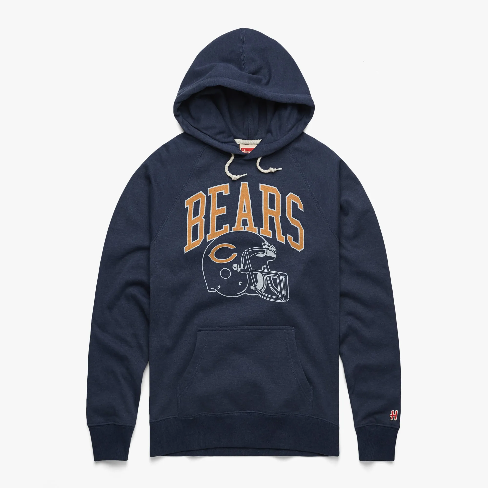 Chicago Bears Helmet Retro Hoodie