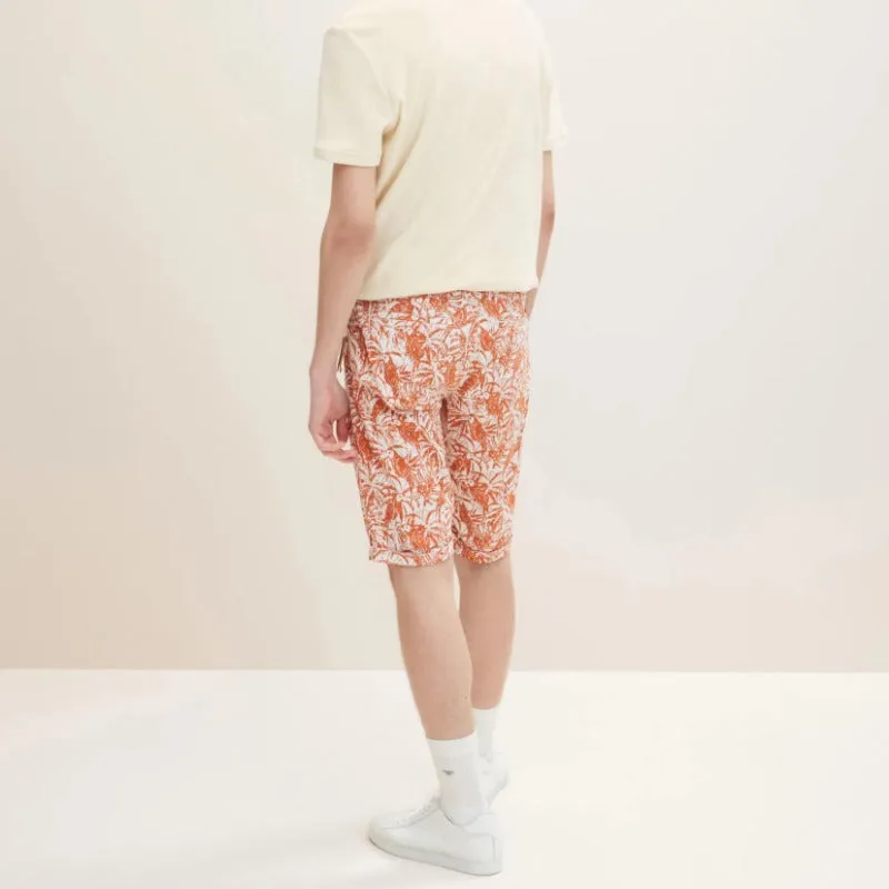 Chino Short (Rust/White)