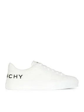 City Sport sneaker in leather with printed GIVENCHY logo