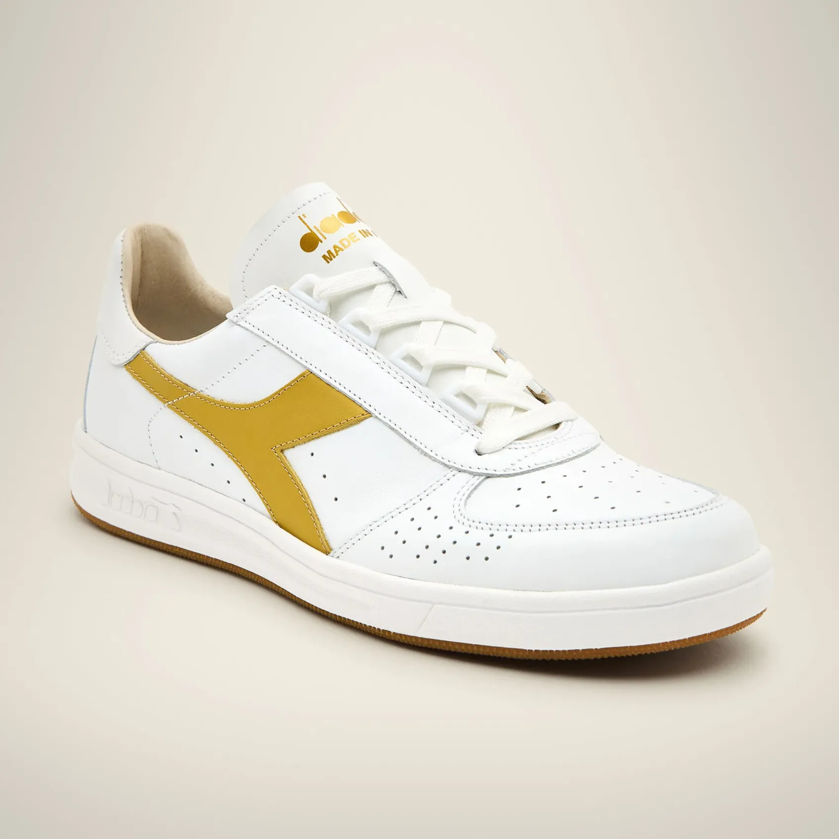 Diadora B.Elite Italia Sport Trainers White/Gold