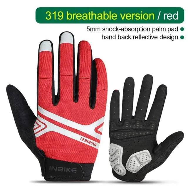 Full Finger Cycling Gloves MTB Bike Bicycle Equipment Riding Outdoor Sports Fitness Touch Screen GEL Padded Accessories