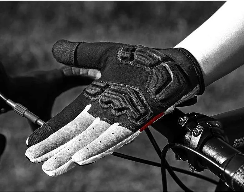 Gel Padded Cycling Gloves Full Finger Road Bicycle Outdoor Sports Skiing Gloves Men Women Racing Climbing MTB Bike Gloves