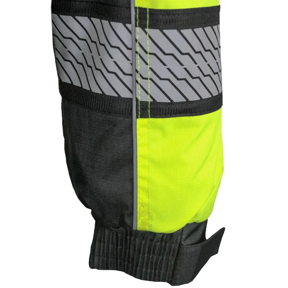 'GSS' Men's Class 3 Hi-Vis Premium ONYX PRIMALOFT 3-in-1 Winter Bomber - Lime     Jacket - Lime