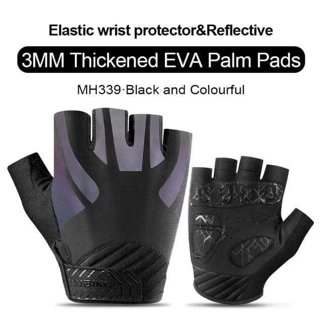 Half Finger Cycling Gloves Sport Fitness Racing MTB Bike Gloves Summer Men Women Riding Thickened Palm Pad Bicycle Gloves