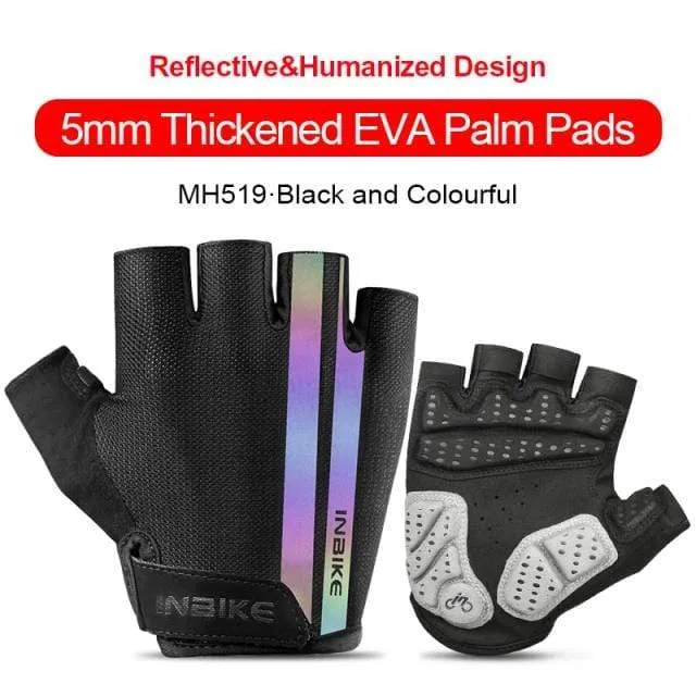 Half Finger Cycling Gloves Sport Fitness Racing MTB Bike Gloves Summer Men Women Riding Thickened Palm Pad Bicycle Gloves