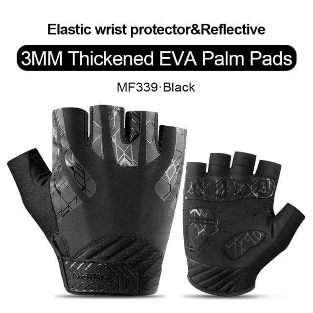 Half Finger Cycling Gloves Sport Fitness Racing MTB Bike Gloves Summer Men Women Riding Thickened Palm Pad Bicycle Gloves