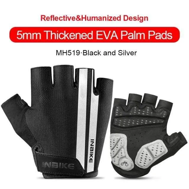 Half Finger Cycling Gloves Sport Fitness Racing MTB Bike Gloves Summer Men Women Riding Thickened Palm Pad Bicycle Gloves