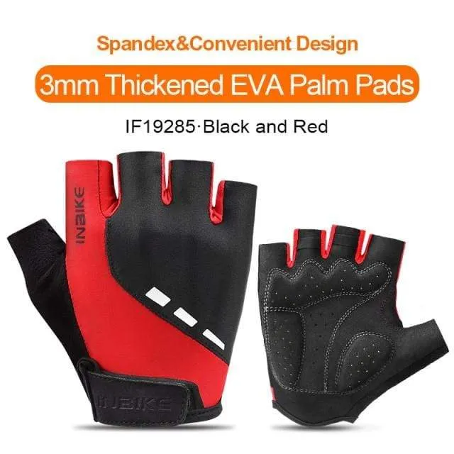 Half Finger Cycling Gloves Sport Fitness Racing MTB Bike Gloves Summer Men Women Riding Thickened Palm Pad Bicycle Gloves