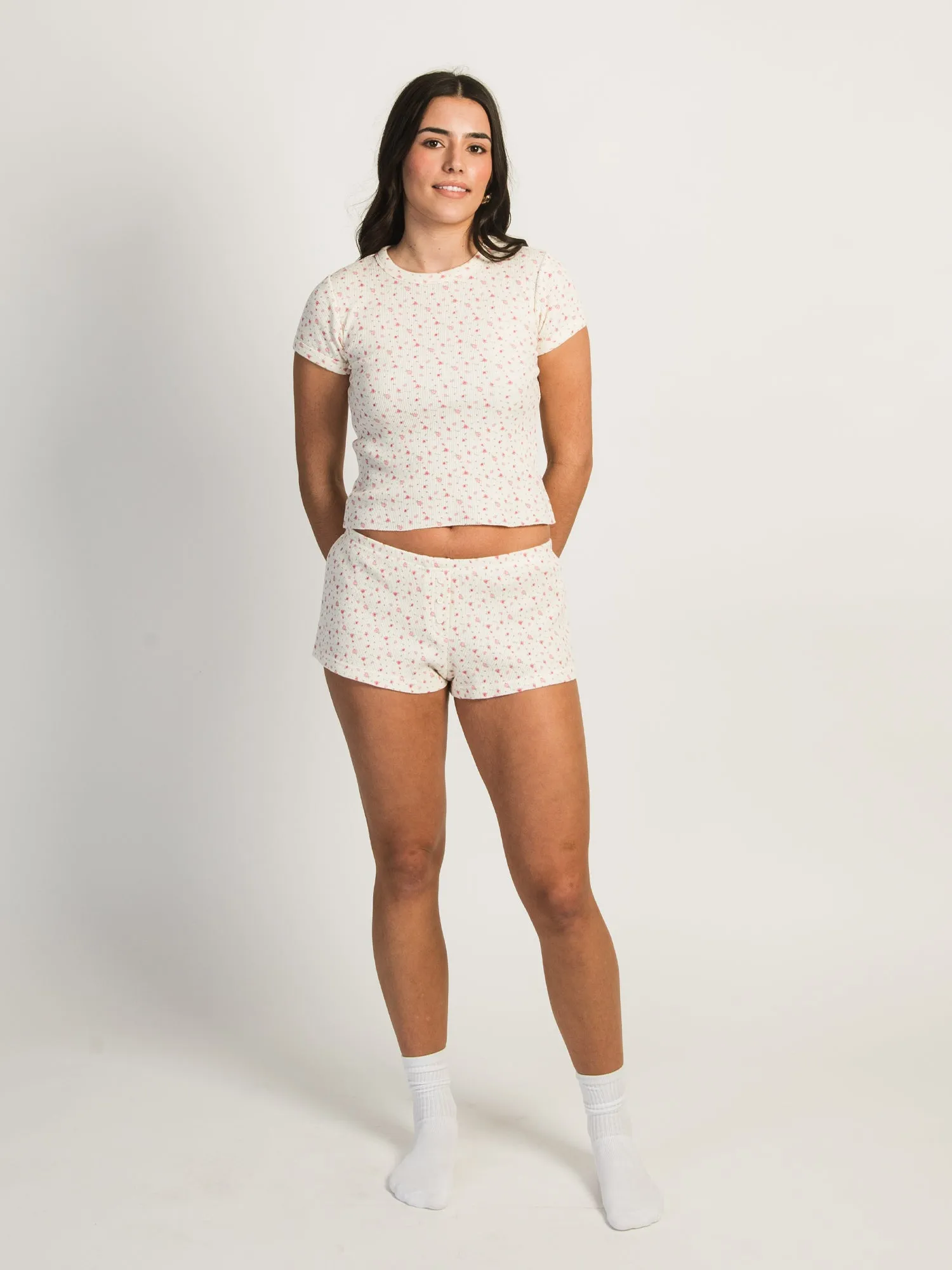 HARLOW ALLIE DITSY WAFFLE SHORT