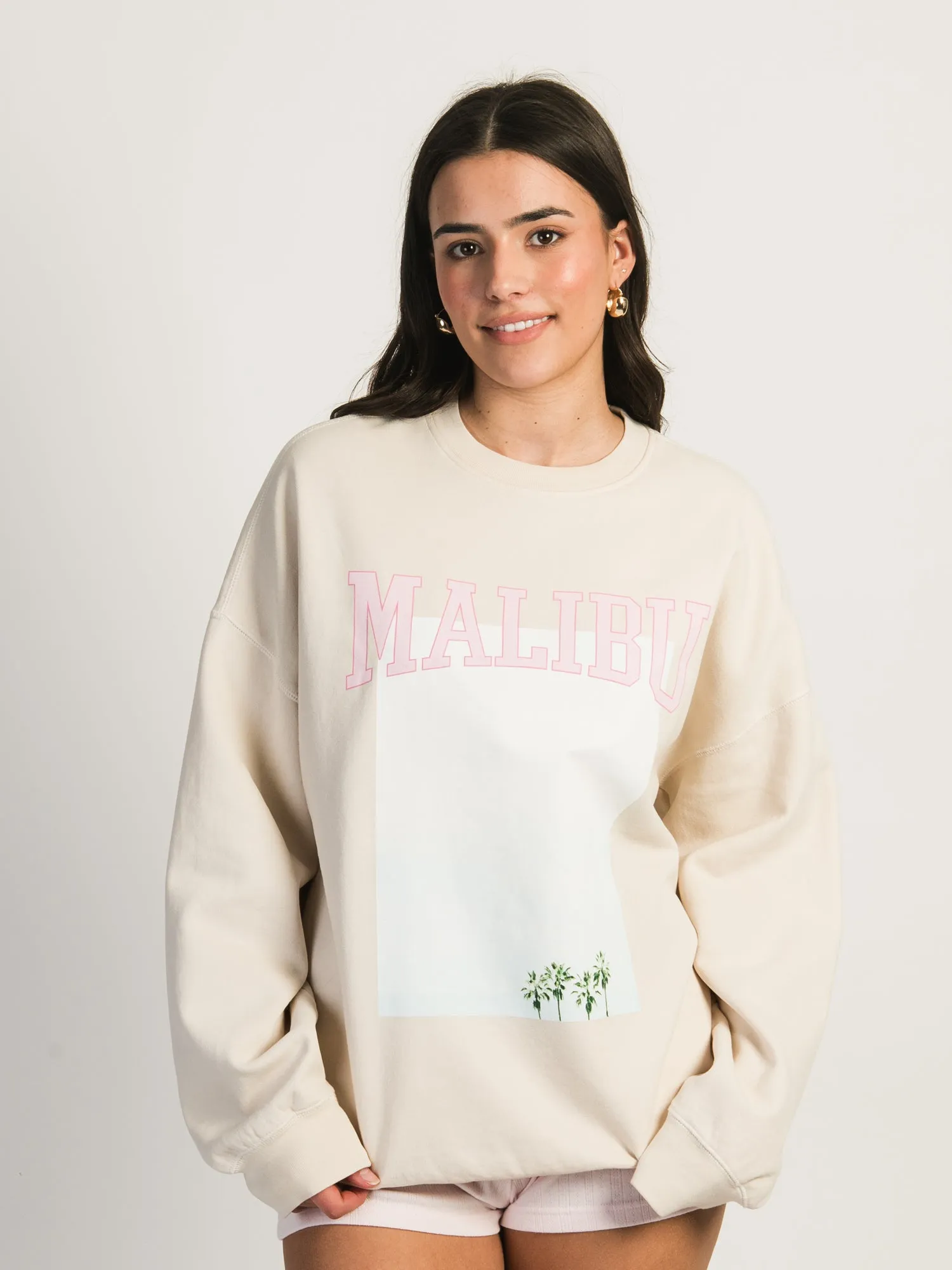 HARLOW MICHELLE PRINT CREWNECK - MALIBU