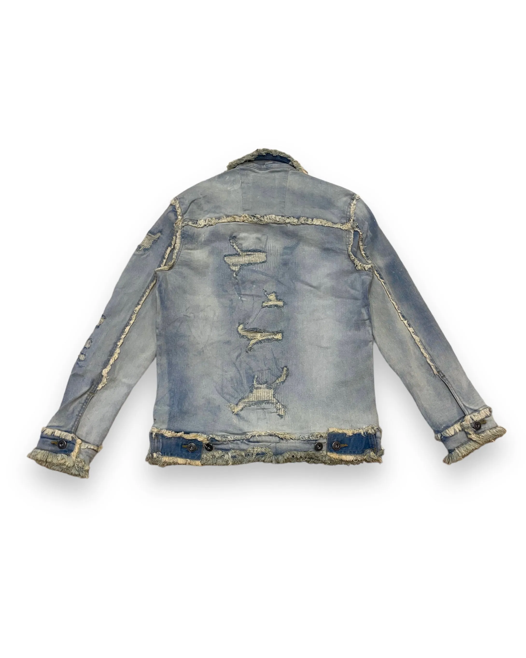 Heavy Distressed Denim Jacket