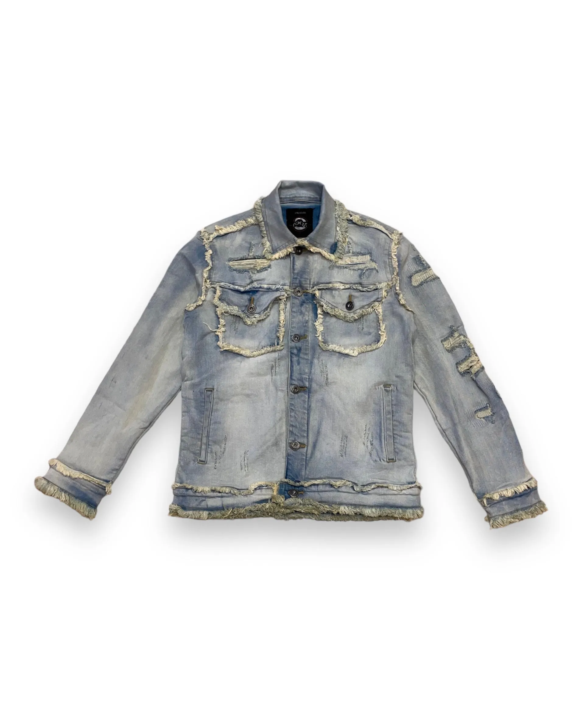 Heavy Distressed Denim Jacket