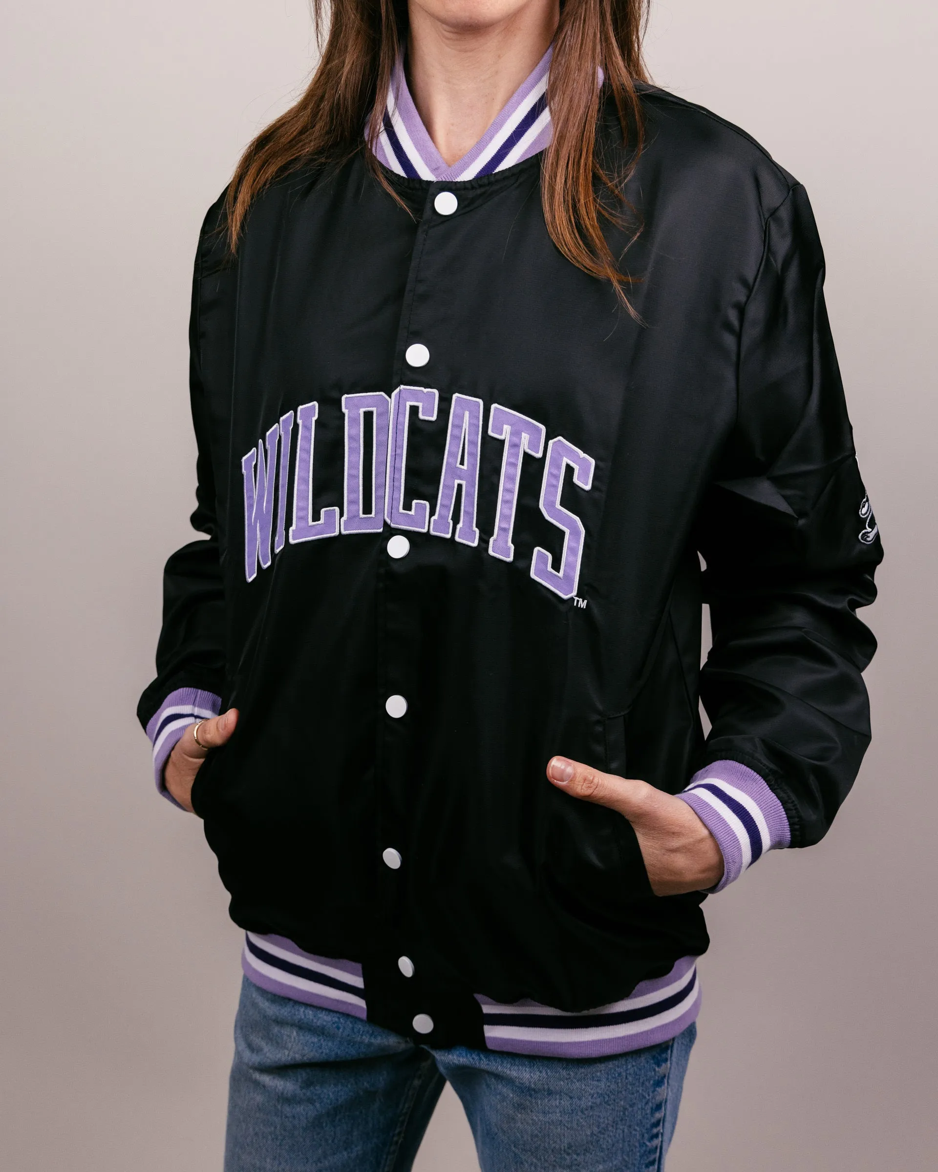 Kansas State Wildcats Black Varsity Jacket