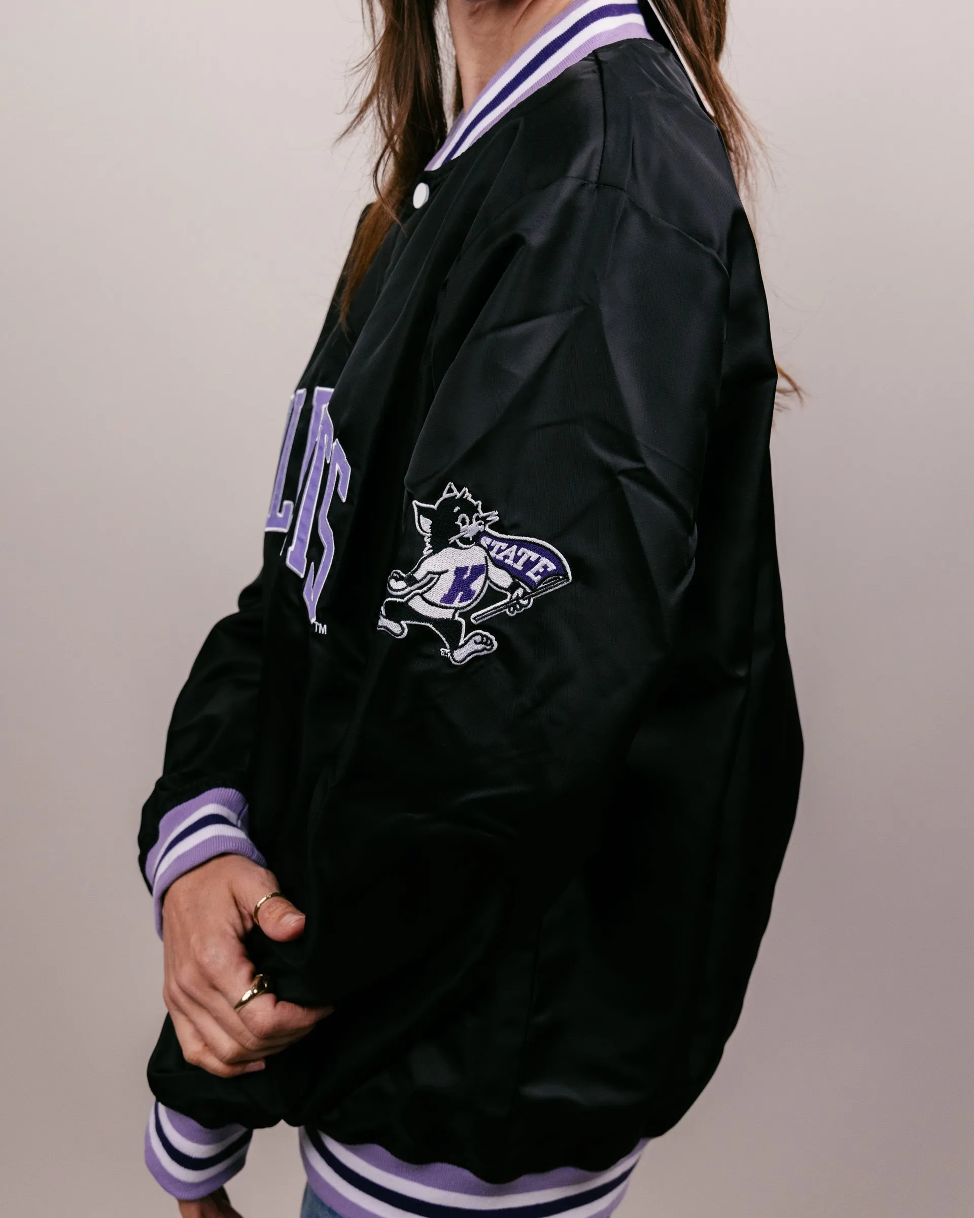 Kansas State Wildcats Black Varsity Jacket