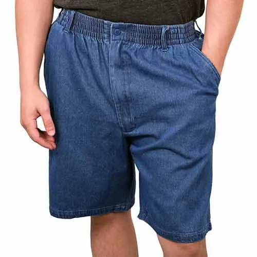 LD Sport Elastic Waist Denim Shorts