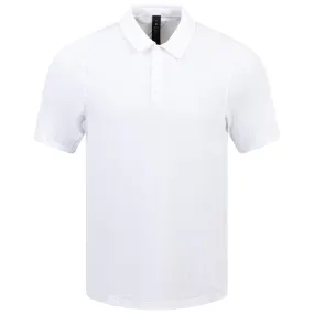 Logo Sport Nylon Stretch Polo White - 2024