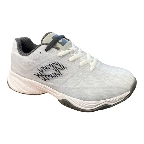 Lotto junior tennis shoe Mirage 300 ALR Jr 210746 6DB all white-asphalt-vapor gray 