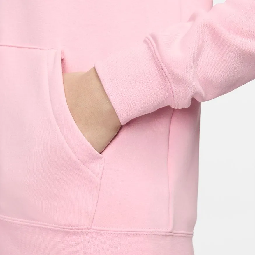 NIKE WOMEN'S SPORTSWEAR CLUB FLEECE PINK FULL-ZIP JACKET