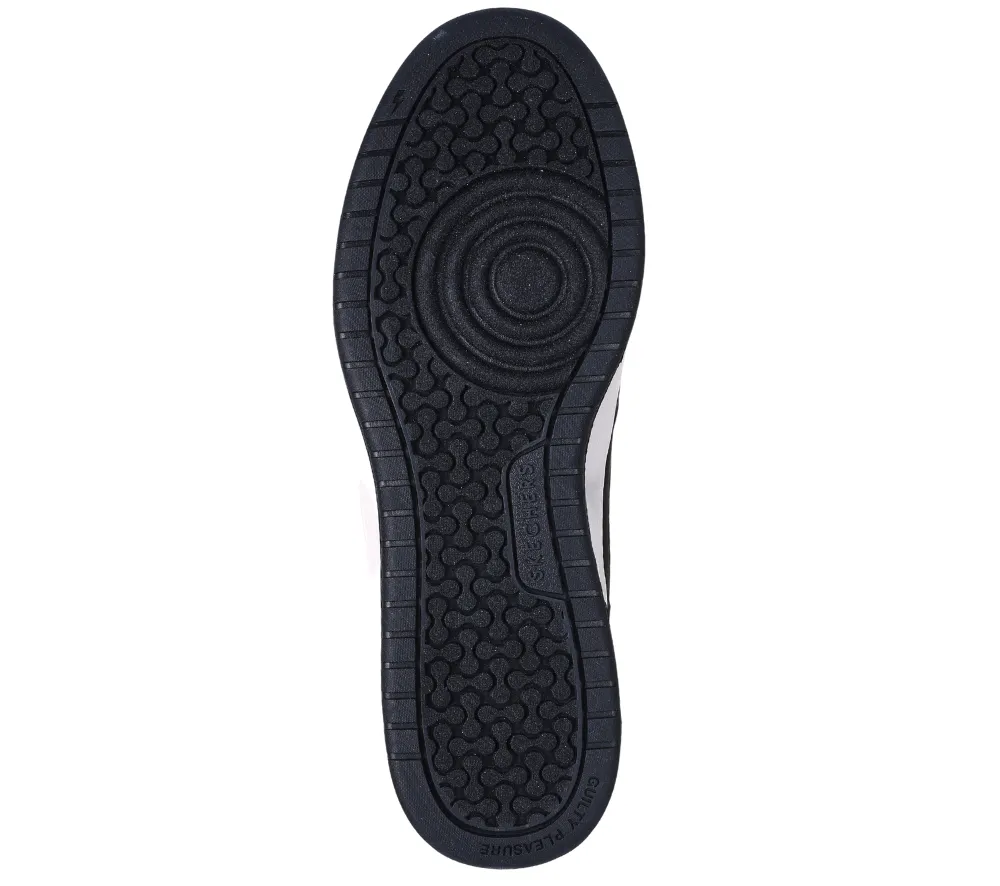 Pantofi sport, barbati, SKECHERS KOOPA VOLLEY LOW VARSITY 183240-BKW negru, piele ecologica