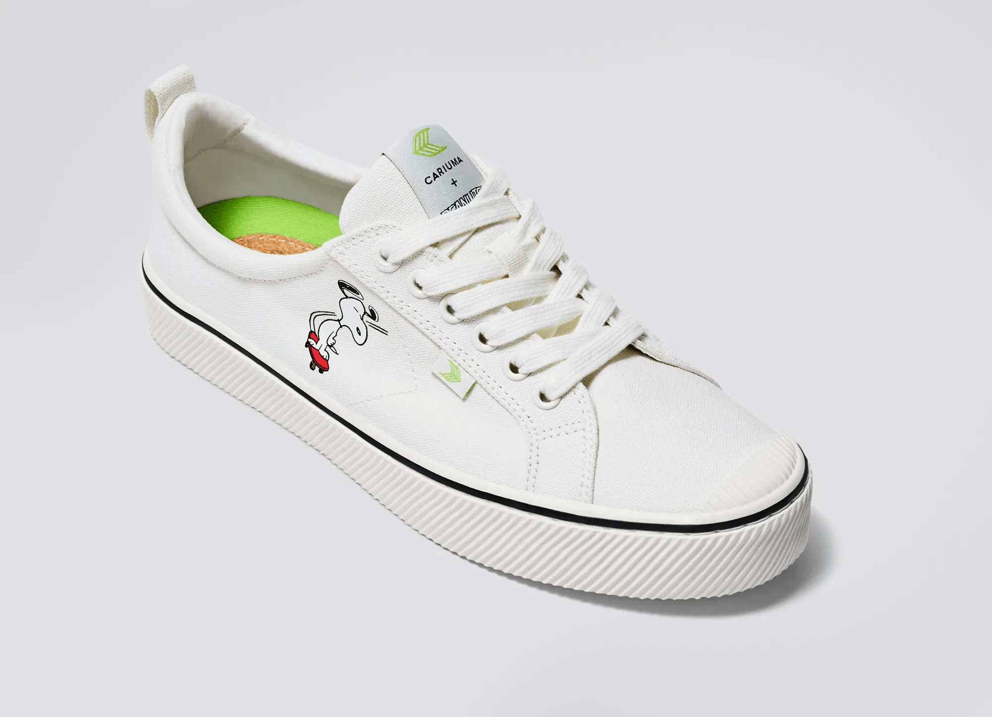 PEANUTS OCA Low Snoopy Skate Off-White Canvas Sneaker Men