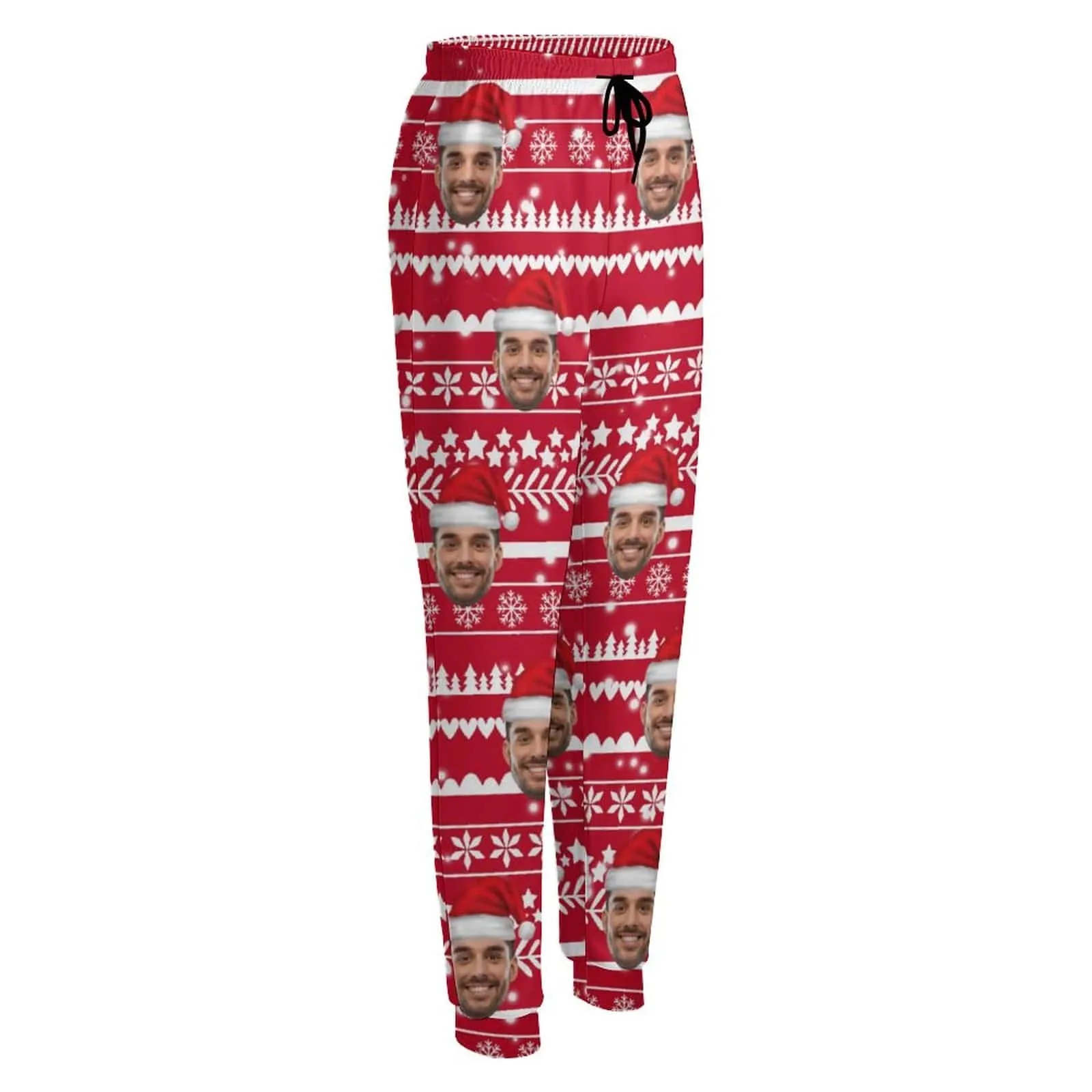 Personalized Christmas Sweatpants Custom Face Pants Women's All Over Print Personalized Casual Sweatpants