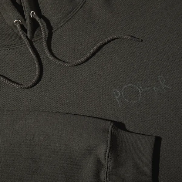 Polar Skate Co. Stroke Logo Dave Hoodie - Dirty Black