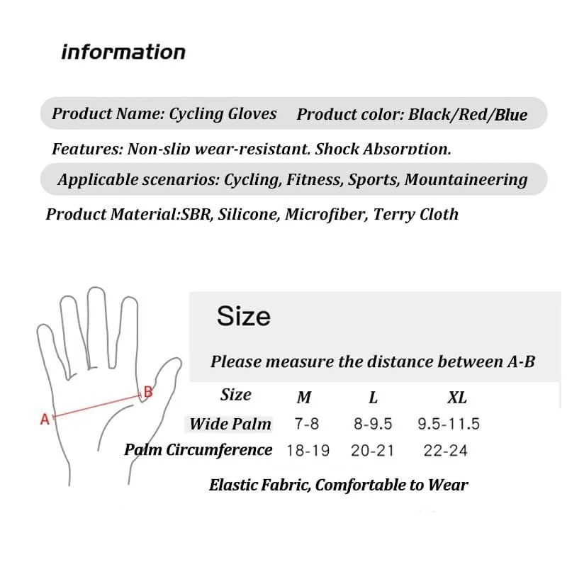 Professional Men Gym Fitness Gloves Women Half Finger Weightlifting Cycling Gloves Non-slip Summer Bicycle Bike Sport