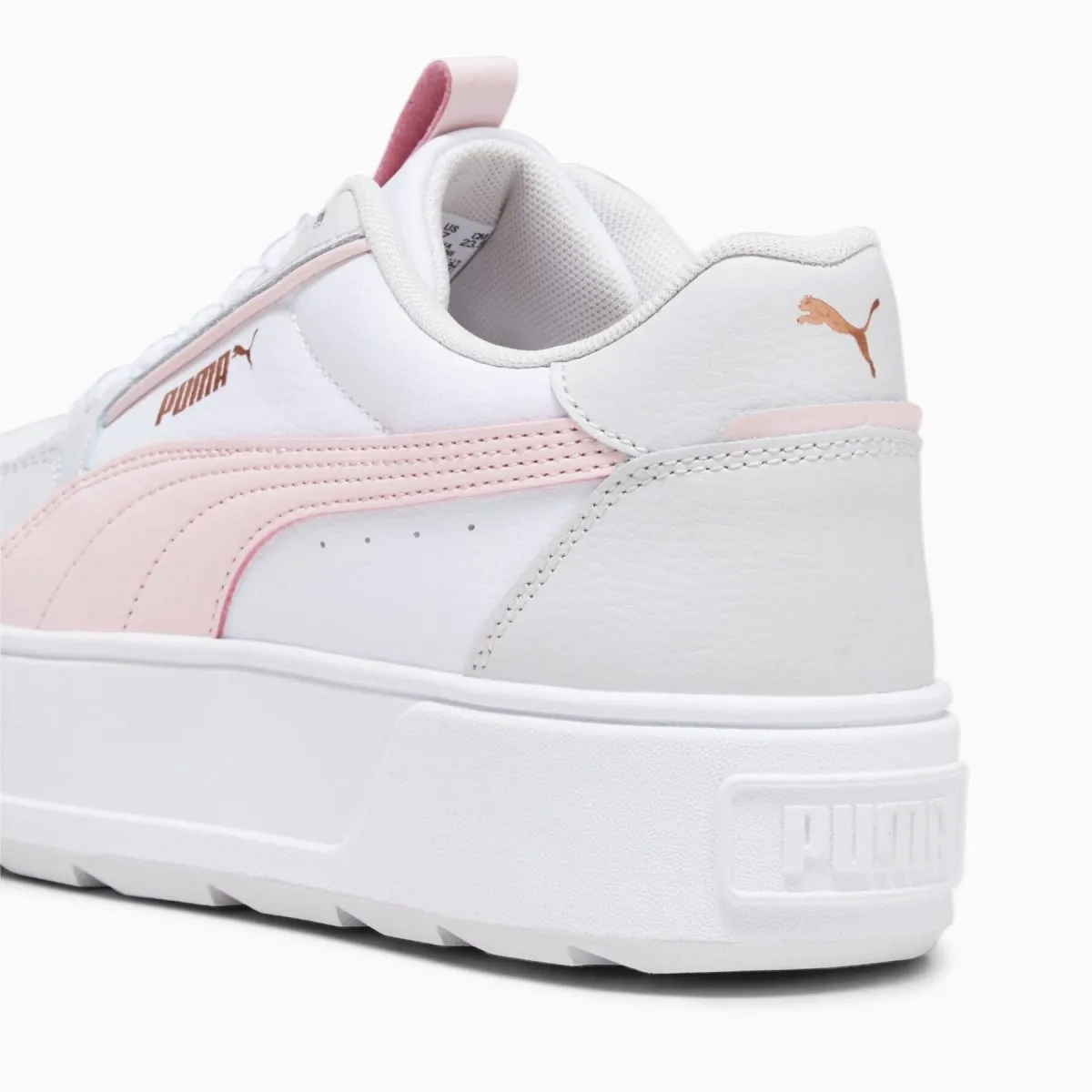 PUMA WOMEN'S KARMEN REBELLE WHITE/PINK SHOES