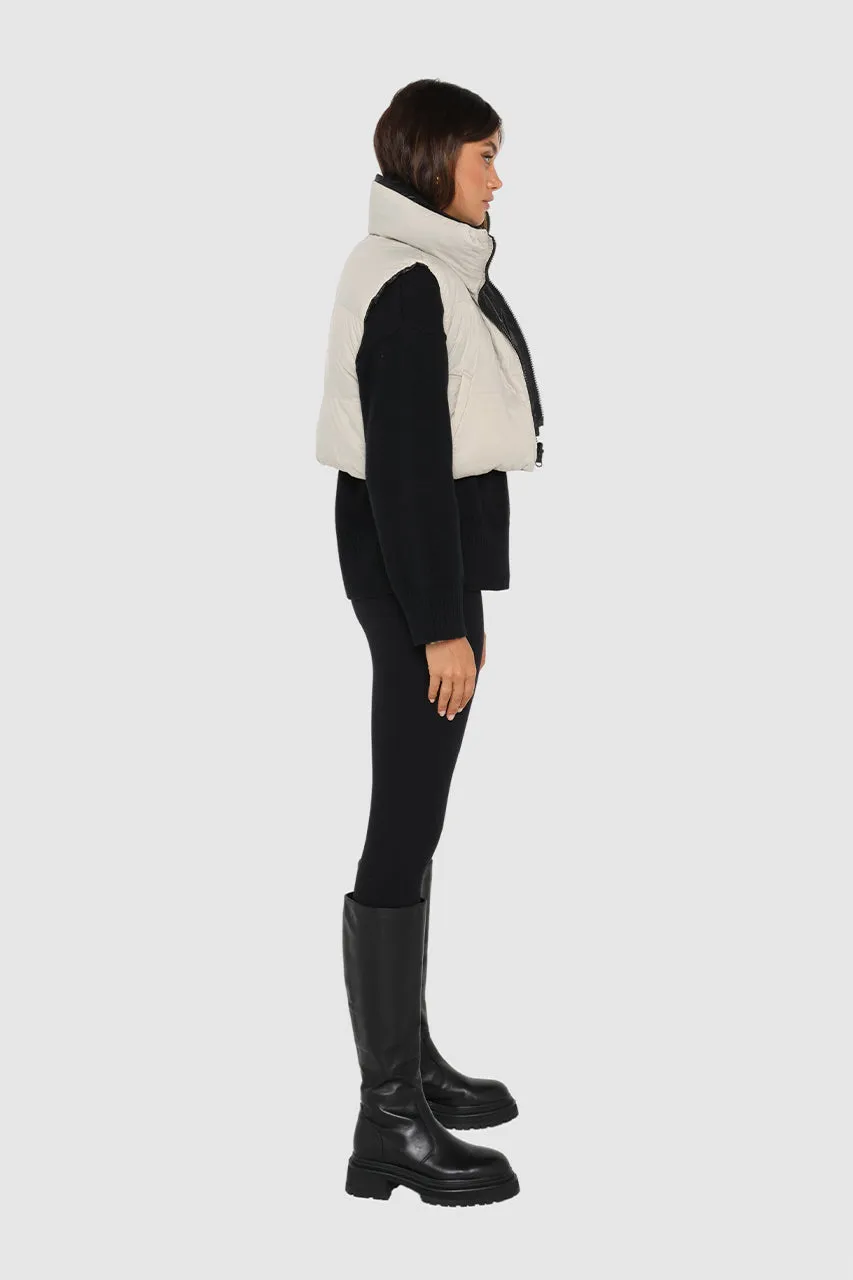 Raquel Vest | Black/Bone