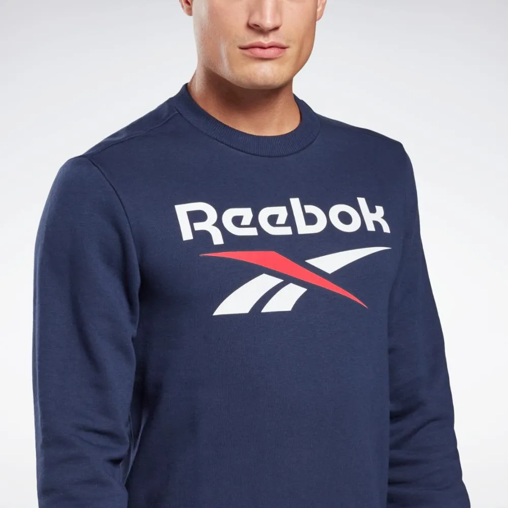 Reebok Apparel Men Reebok Identity Crewneck Sweatshirt VECNAV